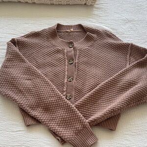 Free People Textured Cardigan